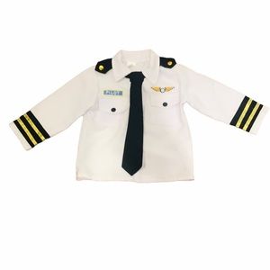 Kids Pilot Shirt Costume by Dress America Size 3-6